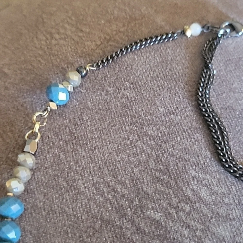 Nakamol Artisan Fluorite Beaded Crystal Festival Necklace